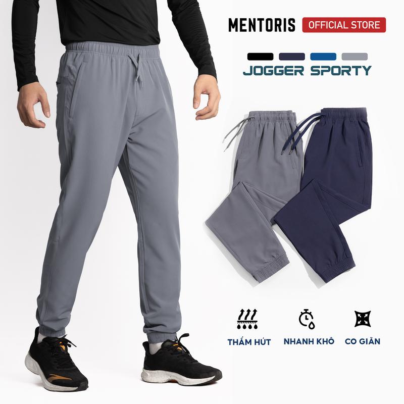 [COMBO 2] Quần Jogger Nam MENTORIS, Chất Gió Thể Thao, Siêu Nhẹ, Thoáng Mát, Trẻ Trung, Đi Tập GYM, Thể Thao MDC2402