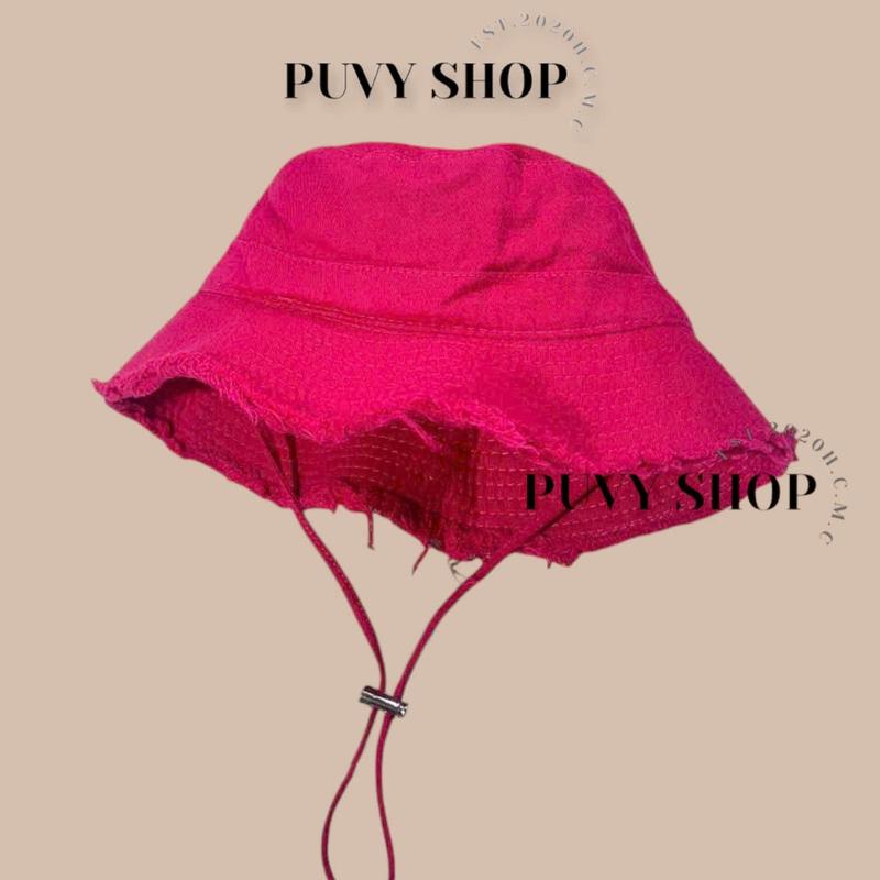 [Voucher 30k] Mũ Nón Bucket tai bèo vành rộng trai gái trẻ em, Bo Tua cột dài HÀNG TRƠN size Người lớn và Trẻ em 4
