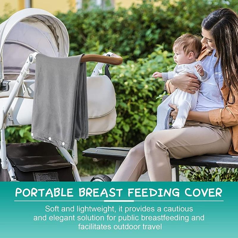 Product Introduction of Accessories Multi-functional Privacy Breastfeeding Shawl Muslin Fabric Privacy Protection Nursing Cover Solid Color Baby Nursing Poncho 14