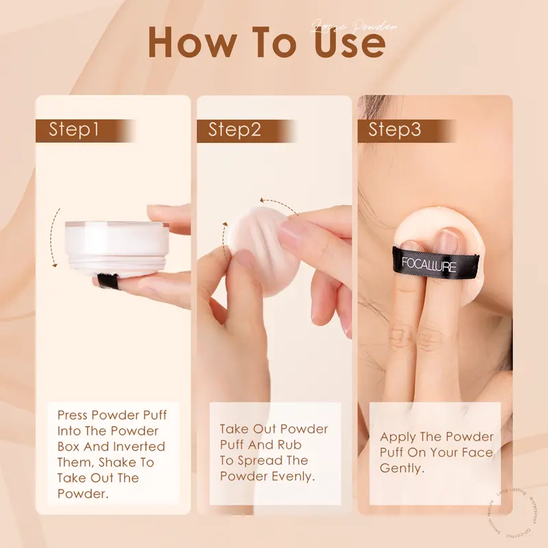 【 Voucher70K 】FOCALLURE Combo Trang Điểm Nền Phù Hợp Trang Điểm Hằng Ngày Cho Mọi Loại Da 5
