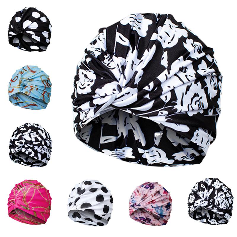 roewilng- Women Swim Hat High Elastic Anti-fading Swim Hat Women Swim Ears Protection Hat Bathing Hat for Summer High Elastic 5