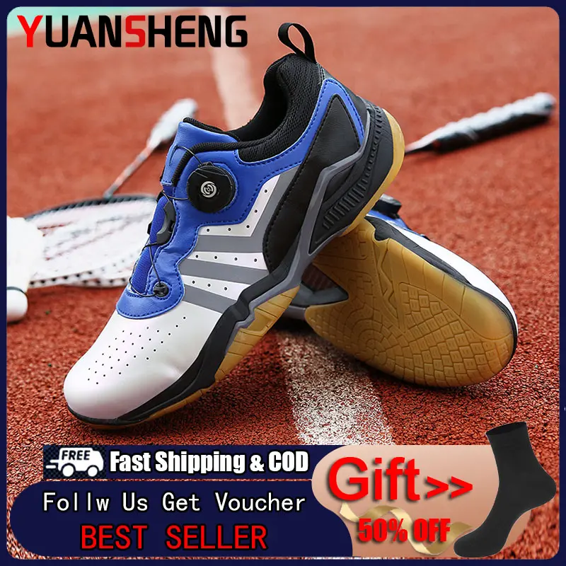 2023 New Profession Badminton Shoes for Men Low Cut Volleyball Shoes for Men Women Ladies with Spike Shock Absorbing Non-slip Sport Sneakers Training Shoes