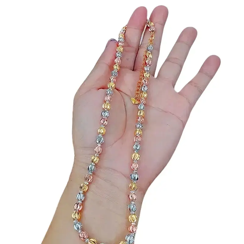 Dây chuyền & lắc tay Bi 3 màu chị em đeo đi chơi hay dự tiệc điều sang trọng trẻ trung ạ- dài 46cm