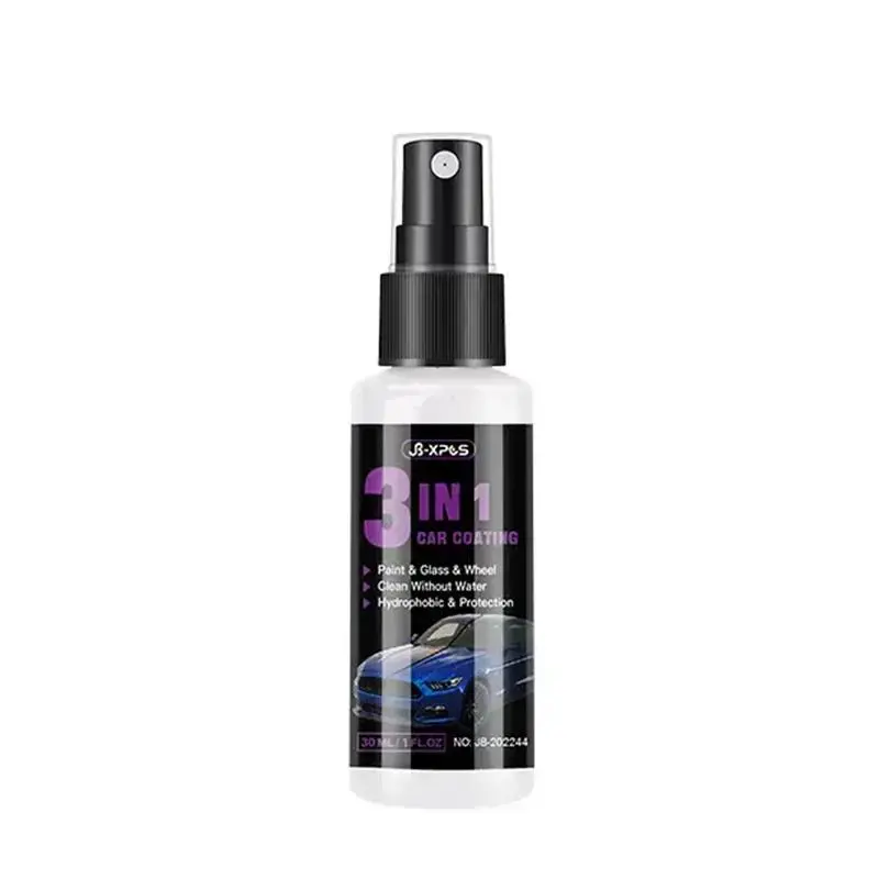 Multifunctional 3 In 1 Ceramic Coating for Car, 1 Count Ceramic Car Paint Spray, Rapid Ceramic Spray Coating Agent, Professional Car Paint Care Supplies 3
