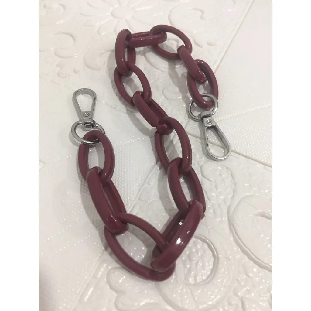 Aksesoris Tali Tas Wanita Rantai Plastik Oval/Hand Bag Strap