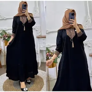 Daster Arabian Renda SULTAN Bahan Katun Rayon Premium Halus Tebal dan Nyaman Busui Bumil Panjang
