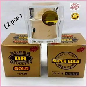2 Pcs Cream DOKTER DR Super Gold Whitening +SPF30 Holo Timbul