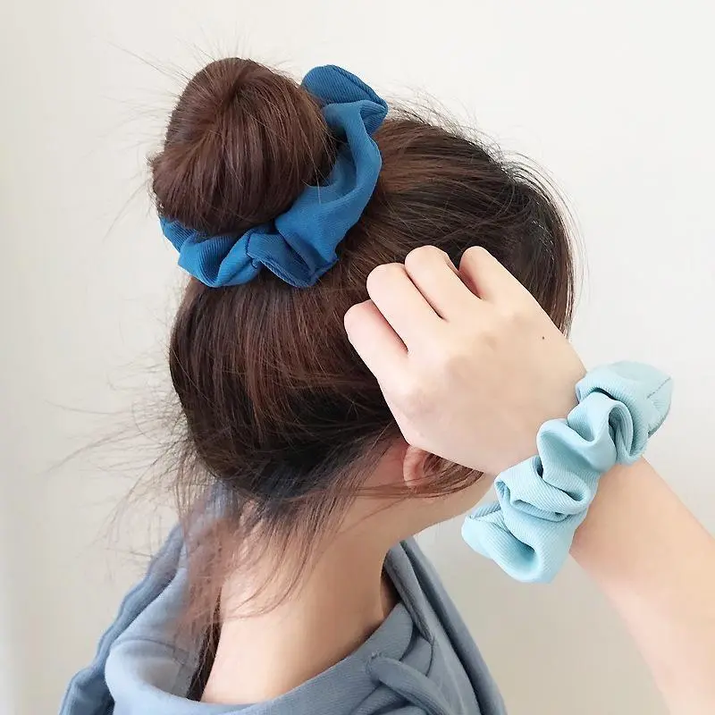 BISA COD F5058 Ikat Rambut Scrunchie Elastis Gaya Korea / Ikat Rambut Ponytail / Karet Rambut Cepol / Ikat Rambut Gaya Korea 2