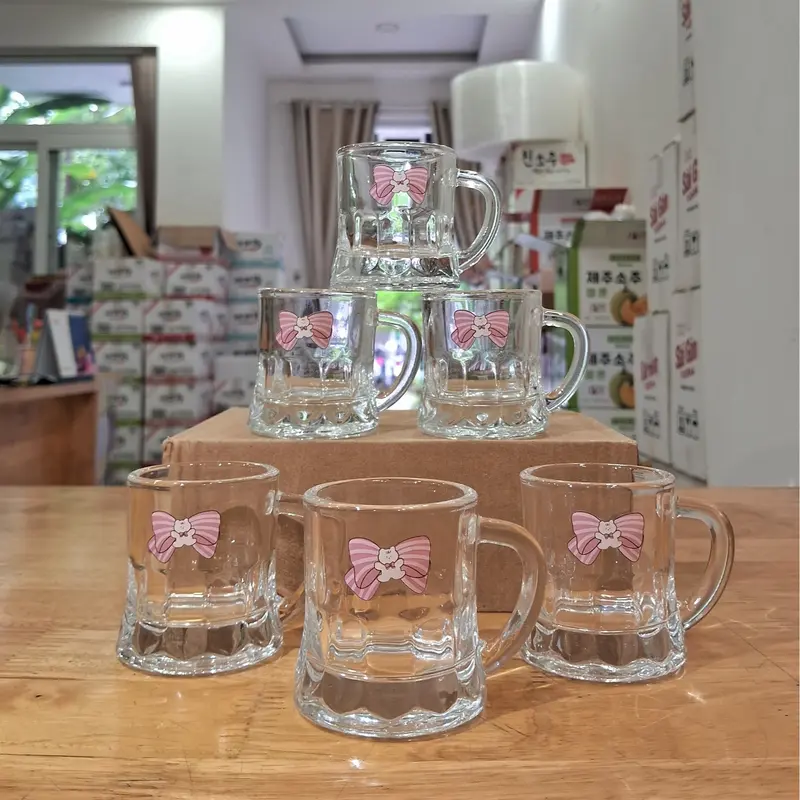 Ly Thủy Tinh Mini Dễ Thương - Dung Tích 50ml 8
