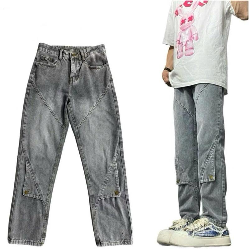 Quần Jean Suông Ống Rộng Màu Xám Menswear Nam Ong Pants Jean ( 46 ) 1