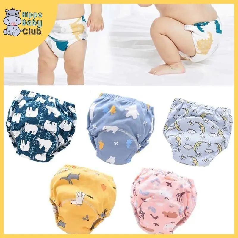Potty Training Pants Washable 6 Layers Gauze Reusable Diaper Learning Pants Baby Cloth Diaper 0354