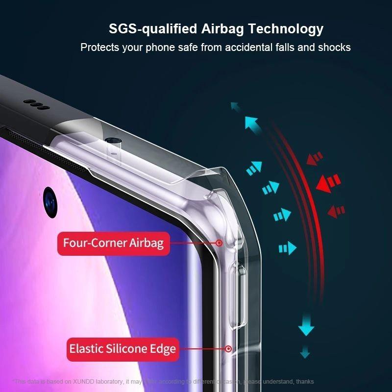 Product Introduction of OPPO A3 Pro 5G 2024 Shockproof Case For OPPO A3Pro A 3 OppoA3 5G 2024 Phone Casing Back Cover Clear View Transparent Acrylic Shockproof Bumper Soft TPU Edge All Include Anti Drop 2