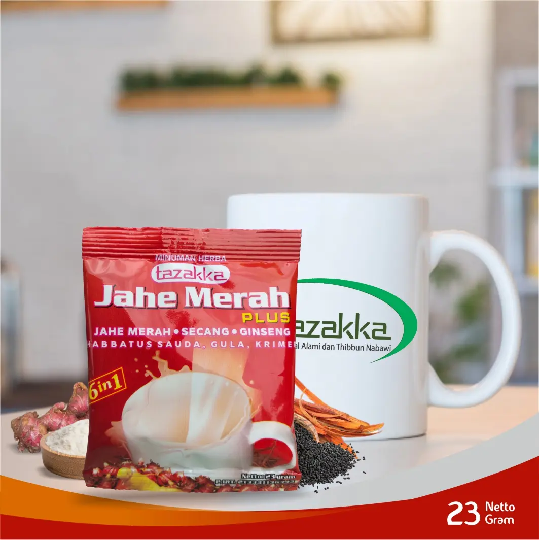 RENCENG SACHET Serbuk Minuman Rasa Jahe Merah Plus - Bubuk Jamu Herbal ...