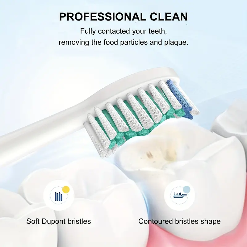 Đầu Bàn Chải Đánh Răng, Tương Thích Với Philips, Đầu Bàn Chải Thay Thế, Vỏ Bảo Vệ, Lông Bàn Chải Mềm, Đầu Thay Thế Bàn Chải Đánh Răng Điện, Để Bảo Vệ Sức Khỏe Răng Miệng 6