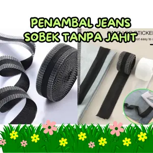 Kain Penambal Pakaian Bolong Baju Sobek Penambal Kantong Celana Pemendek celana tanpa jahit praktis