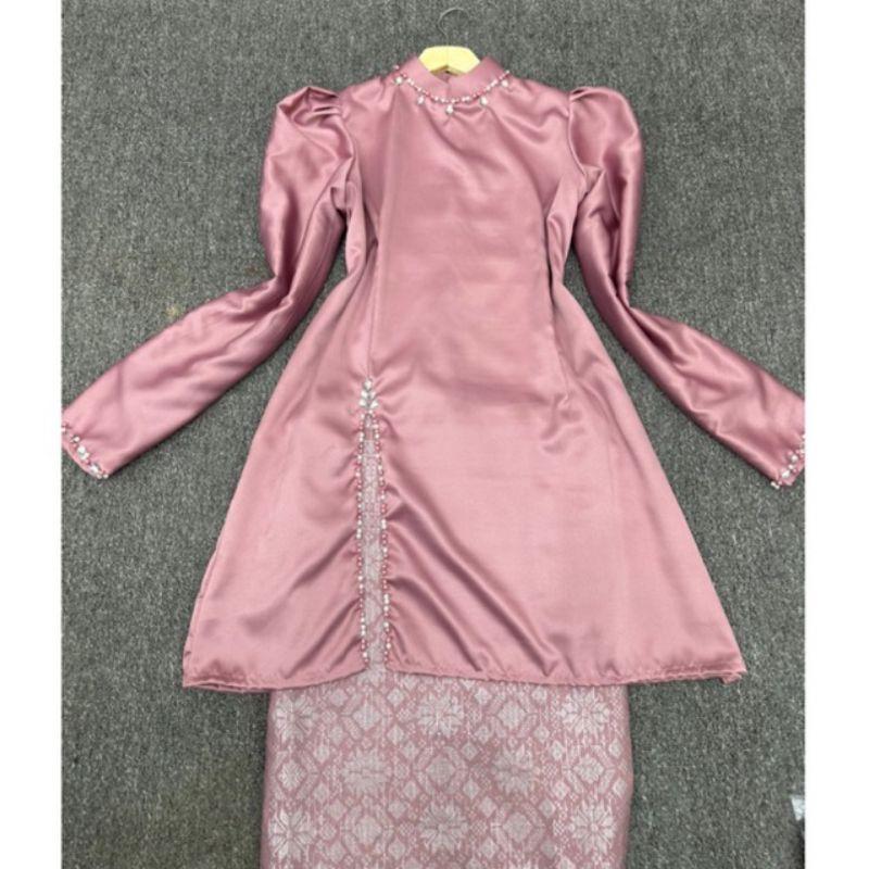 Termurah OneSet Baju Kurung Melayu Rok Songket Silk Velvet - Shop ...
