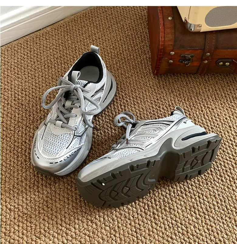Giày thể thao nữ đế êm cao bánh mì dáng sneaker độn đế siêu hack dáng CÓ SẴN chuẩn size S015 4