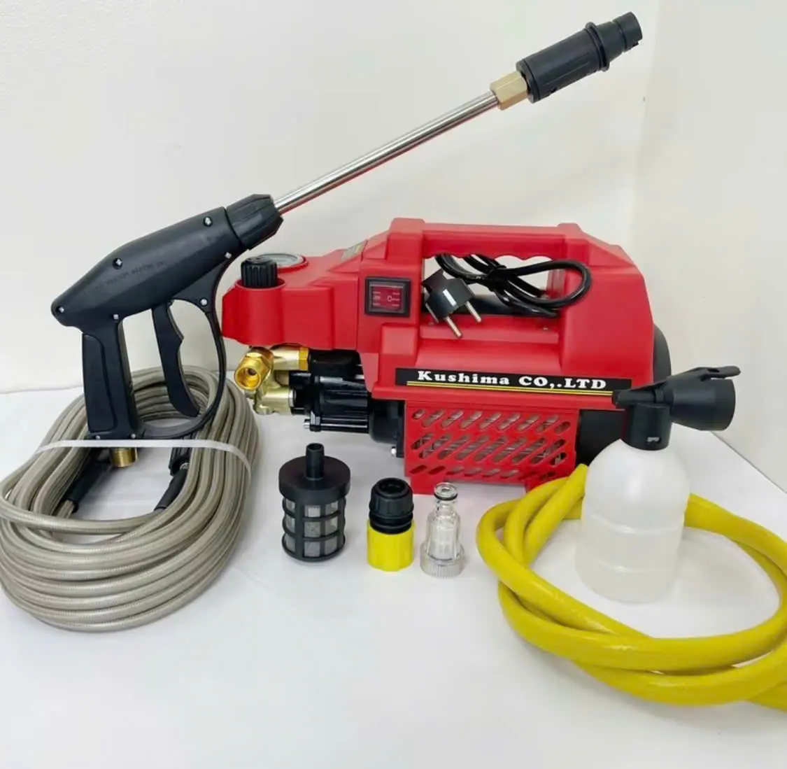 Máy rửa xe KUSHIMA có chỉnh áp,lõi dồng-Bảo hành 24 tháng