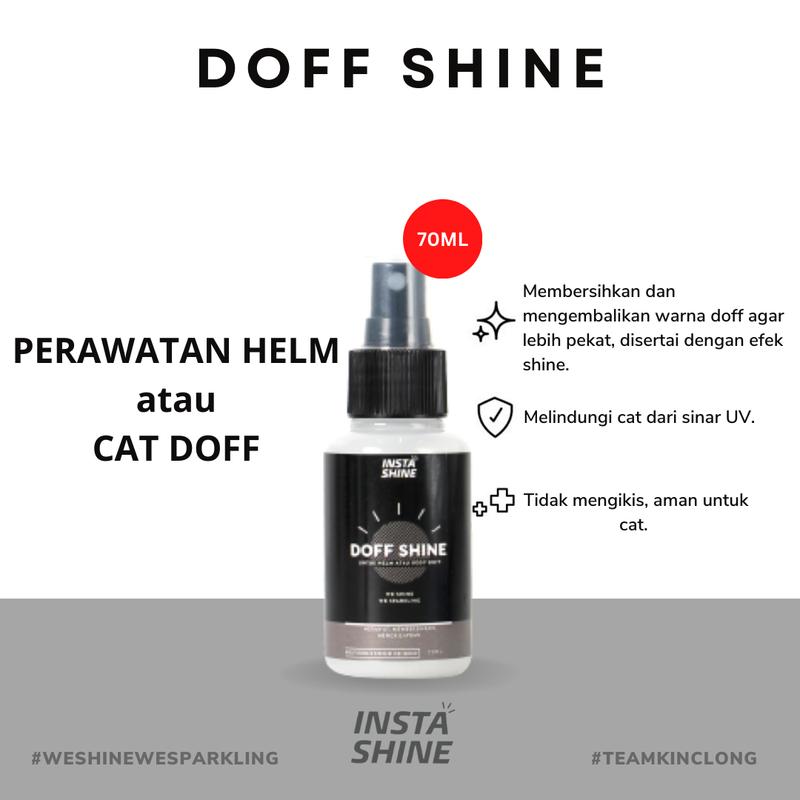 DOFF SHINE - PEMBERSIH/ PERAWATAN HELM DAN KENDARAAN CAT DOFF Car Kain 1