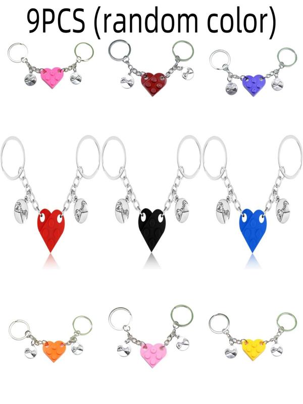 Heart Brick Keychain, Cute Keychain for Women & Men, Fashion Accessories for Daily Use, Trendy All-match & Exquisite Keychain for Birthday Gift 2