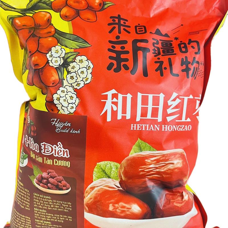 Huyền Build Kênh Táo đỏ Hoà Điền Tân Cương size Đại túi 500g 40-45 quả túi
