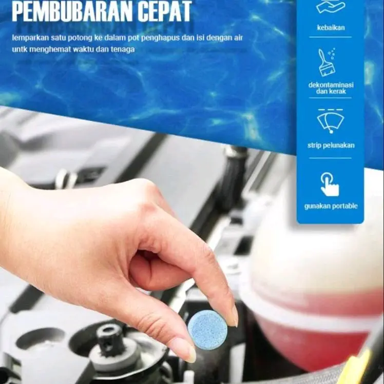 Tablet Sabun Air Wiper harga untuk 10 pcs