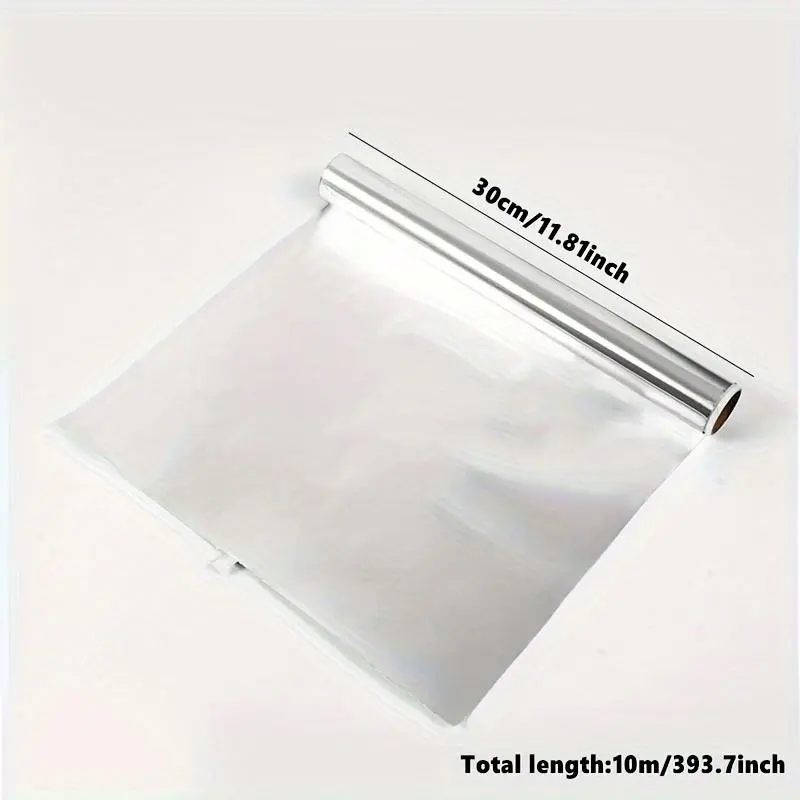 Aluminum Foil Roll, 1/2/3 Counts Baking Foil Roll, Heat Resistant Food Grade Foil Roll for Baking, Barbecue & Cooking, Kitchen Utensils 1