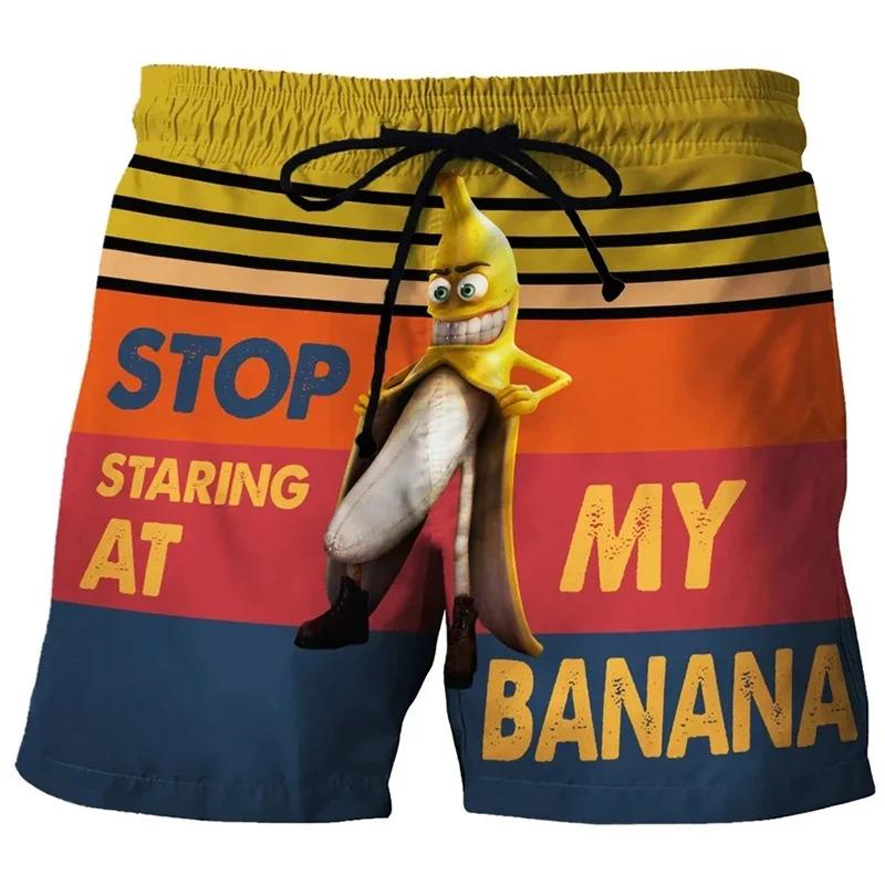 Product Introduction of Fun Chicken swimming shorts Crab 3d printed surfboard shorts Banana Beach Shorts Men's swimming shorts Swimming shorts 1