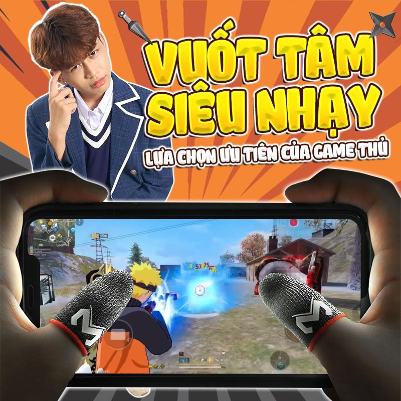 Đua top cùng idol Bao Tay Chơi Game ff Pubg Liên Quân Cao Cấp Găng tay Chống Mồ Hôi Siêu Nhạy Co Giãn Cực Tốt Bằng Sợi Bạc-găng tay LMC