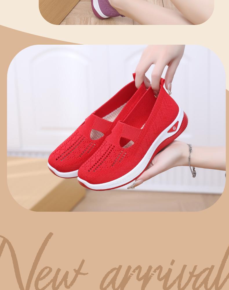Product Introduction of Cross-Border Dropshipping Mom Shoes Summer Breathable Sandals Non-Slip Soft Sole Elderly Shoes Women Casual Shoes Middle-Aged and Elderly Walking Shoes 10