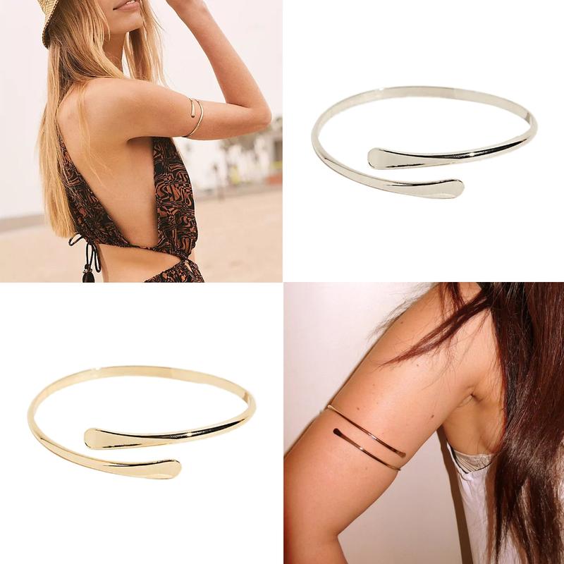 Product Introduction of Vòng bít cánh tay Gothic có thể điều chỉnh có nghĩa là, vòng xoáy chạm khắc có thể điều chỉnh, vòng tay vàng /Màu bạc , bập bênh độc hại có thể điều chỉnh 38