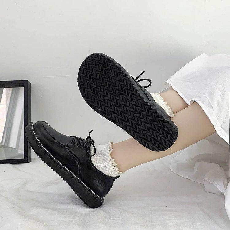Giày uzzang oxford doctor nữ, giày bánh mì BT41 siêu xinh c2 1