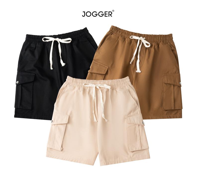 Quần Short JOGGER Kaki Túi Hộp Cúc Bấm 098 Unisex Nam Nữ Có bigsize 120kg