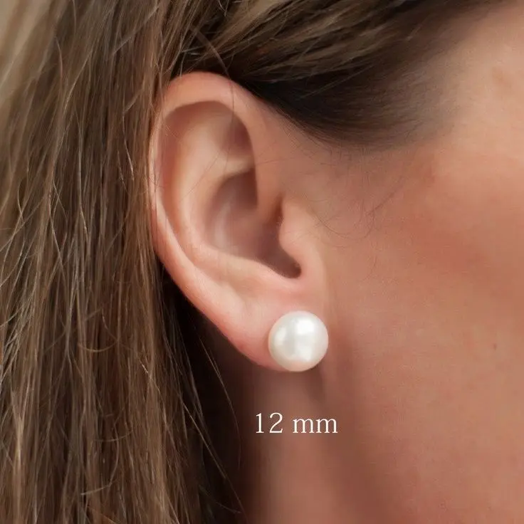 Pearl Earrings / anting mutiara / anting titanium pearl anti karat 2