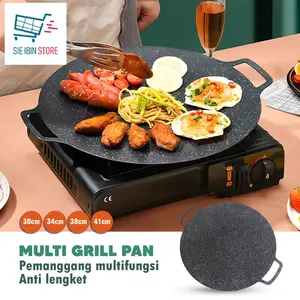 COD GRILL PAN / PLATE / WAJAN INDUKSI / PANGGANGAN / WAJAN KUALI DATAR / LOYANG DATAR UNTUK PANGGANG DAN MASAK 28CM 30CM 32CM 34CM grill pan   Alat Kitchenware