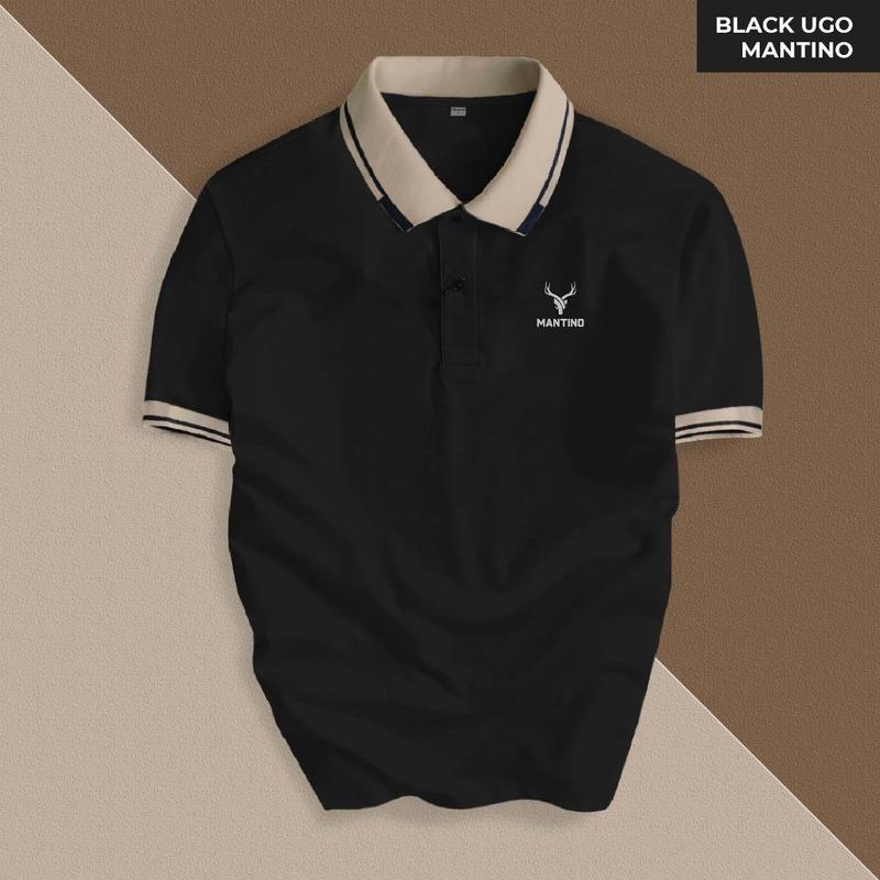 Áo phông MANTINO Phối cổ, cổ bẻ BASIC CVC vải cá sấu sang trọng, lịch lãm, thoáng mát Menswear Shirt Ngắn Tay Có Cổ
