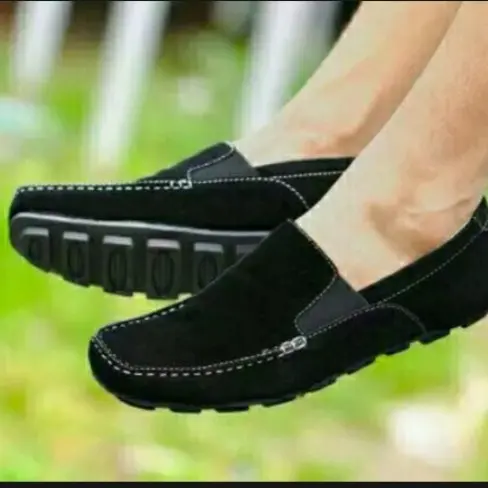 SEPATU KICKERS MX ONE SLIP ON SLOP HITAM CASUAL SANTAI PRIA KERJA SEKOLAH TANPA TALI Karet Flat Shoes 3