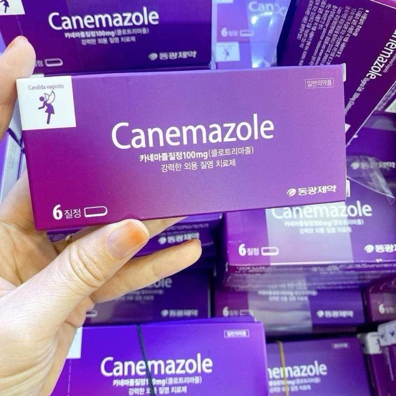 Viên Đặt Phụ Khoa Canamezole Hàn Quốc Hộp 6 Viên