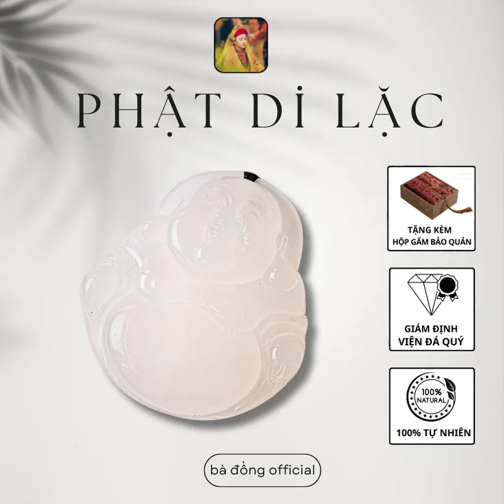 Vòng Cổ , Dây Chuyền  Mặt Đá Mã Não Phật Di Lặc TRẮNG Mệnh Kim , Đá Tự Nhiên Tặng Dây Vải Kết Chế Tác Thiên Nhiên , An Toàn Sức Khỏe ,Thu Hút Tài Lộc ADELA GEMS