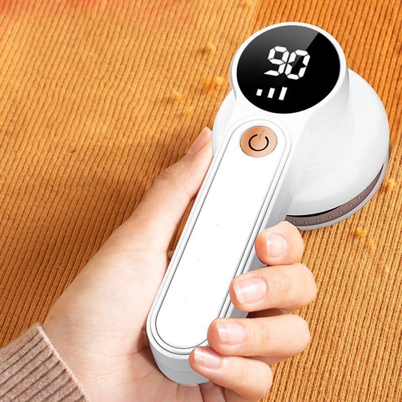Product Introduction of Portable Rechargeable Lint Remover, Electric Wool Ball Trimmer with Digital Display, Household Appliances for Sweater Pilling and Furniture 6