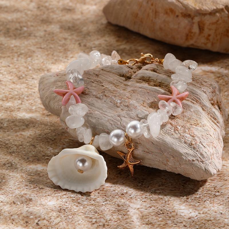 Vòng Tay Bện Vỏ Sò Boho, Thời Trang, Dành Cho Phụ Nữ Và Nam Giới, Vòng Tay Vỏ Sò Bãi Biển Mùa Hè, Quà Tặng Trang Sức Quyến Rũ 7