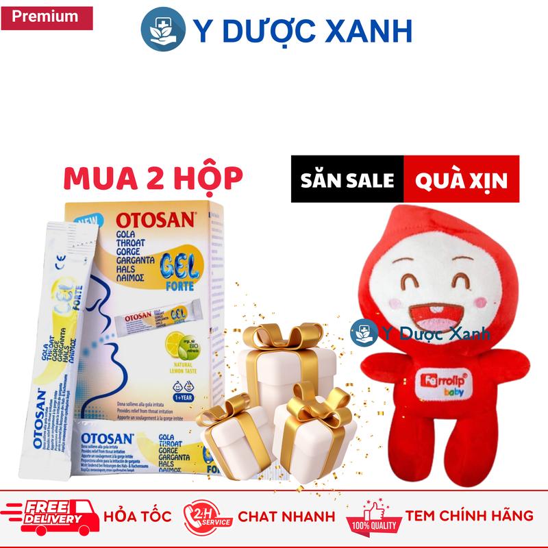 OTOSAN THROAT GEL FORTE, 10ml, Gel ngậm làm dịu họng cho trẻ em - Y Dược Xanh