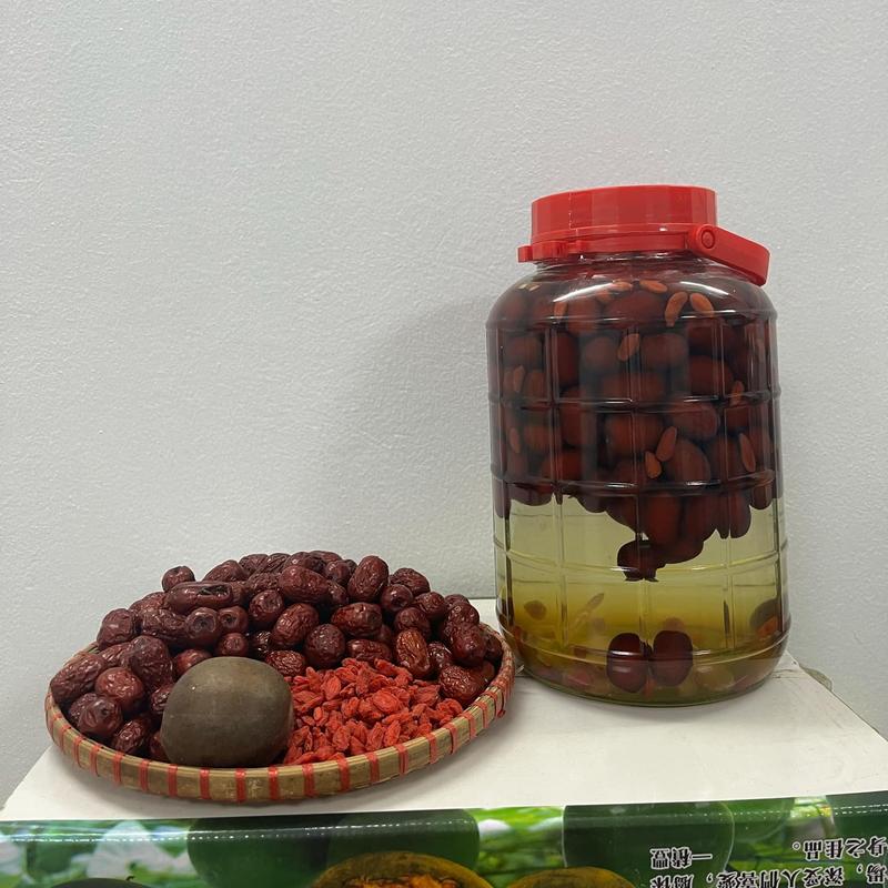 Set Ngâm La Hán Đẩy Xe Bò - Ngâm 5 lít (Táo Nhược Khương + Câu Kỷ Tử + La Hán Quả) - Táo Đỏ Ăn Vặt Thơm Ngon - Táo Đỏ Ngâm tửu, trà táo đỏ, ăn vặt - Nông Sản Phù Hoa - Táo Đỏ Tân Cương khô