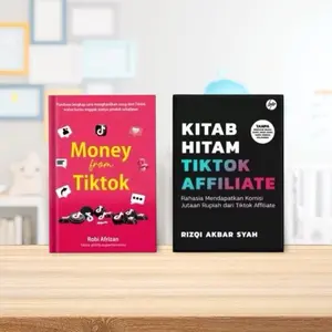 Paket 2 Buku Kitab Hitam Tiktok Affiliate - Money From Tiktok ( Isi 2 Buku ) Psychology
