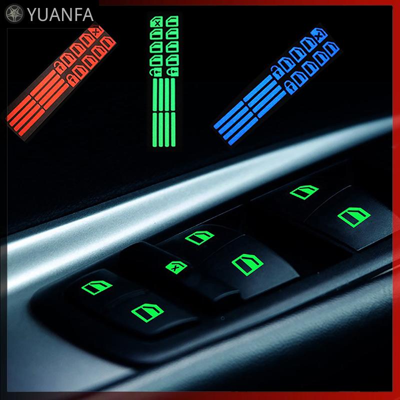 Car Window Lifter Luminous Switch Button Stickers Door Windo - TikTok ...