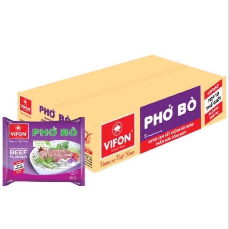 Thùng Phở Bò Vifon 30 Gói X 65g - Phở Lừng Danh Nước Dùng Ngon Tuyệt
