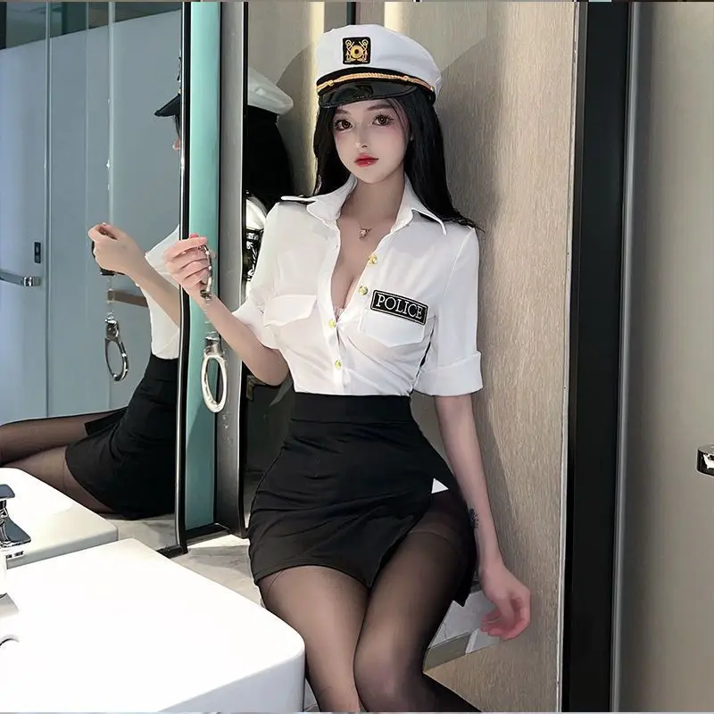 Sexy Uniform Secretary Role Play Flight Attendant Set Pure Desire Style ...