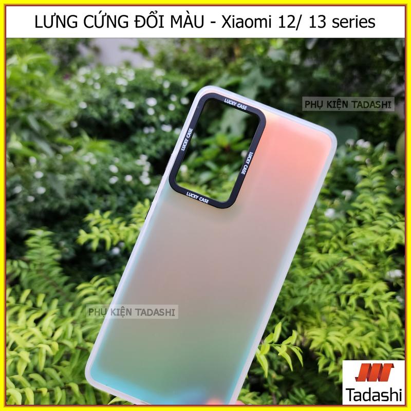 Ốp Lưng Đổi Màu cho Xiaomi 12/ 12X/ 12S/ 12 Pro/ 12s Pro, Xiaomi 13/ 13 Pro, Xiaomi 13T/ 13T Pro, Redmi K60/ K60 Pro Lưng Cứng Chống Bám Vân Tay, Chống Sốc Âm 4 Góc, Có Gờ Bảo Vệ Camera.