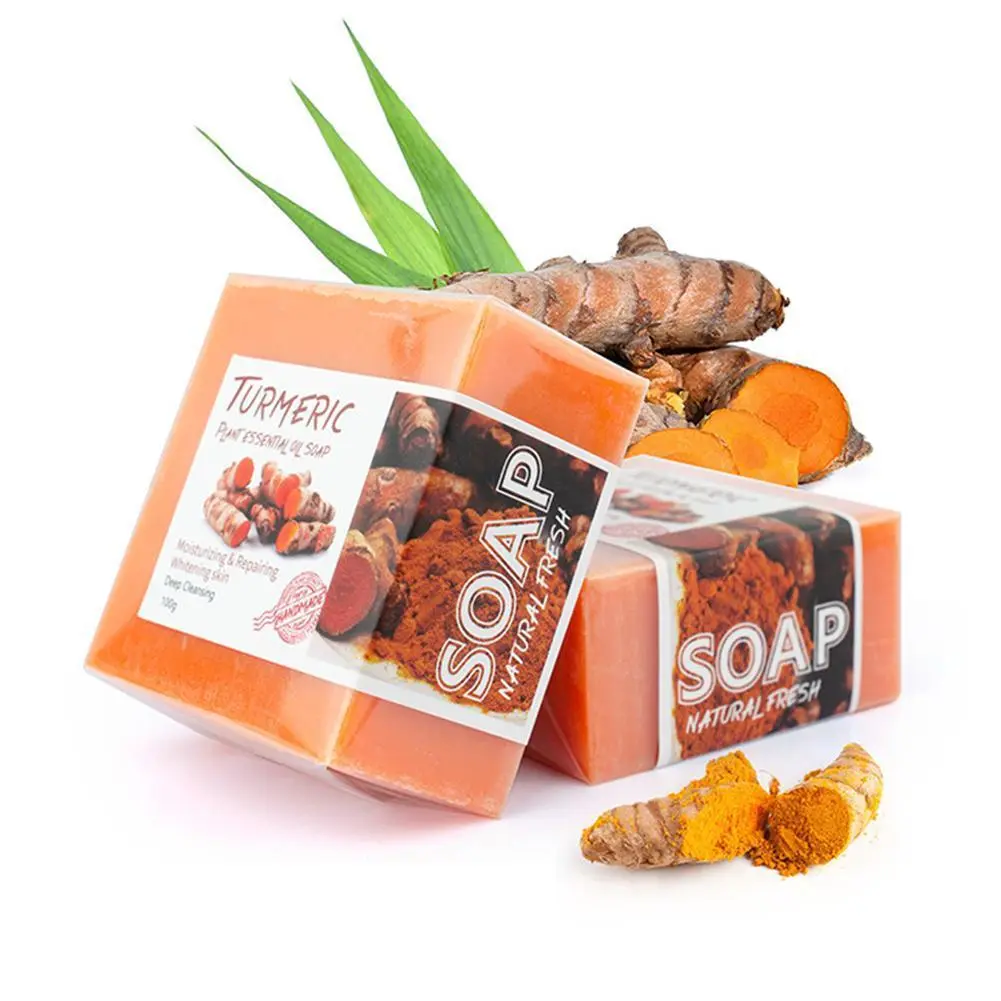 Hot Selling Turmeric Soap, Essential Oil Soap, Handmade Soap, Cleansing and Bathing Ginger Soap