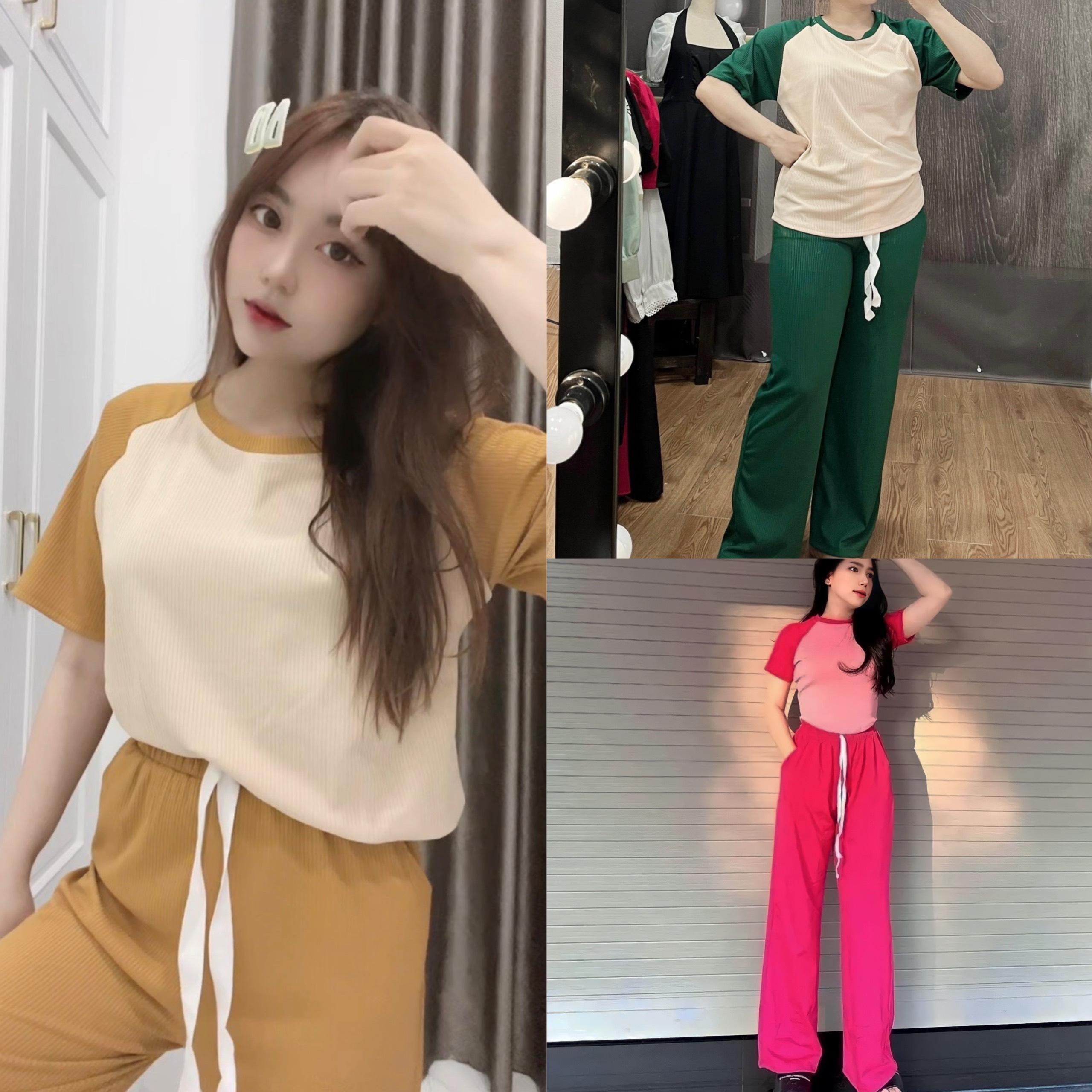 Bộ Quần Áo Thun Thể Thao Thanh Lịch Dễ Thương Bigsize 40-75kg Nữ Top Sport Thể Dục - A.1108